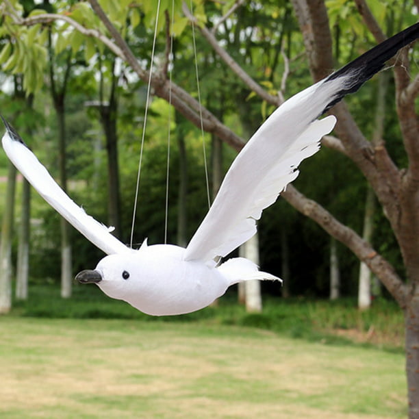 7Pcs Small Garden Artificial Feathered Birds Figurine Statue Outdoor Decor